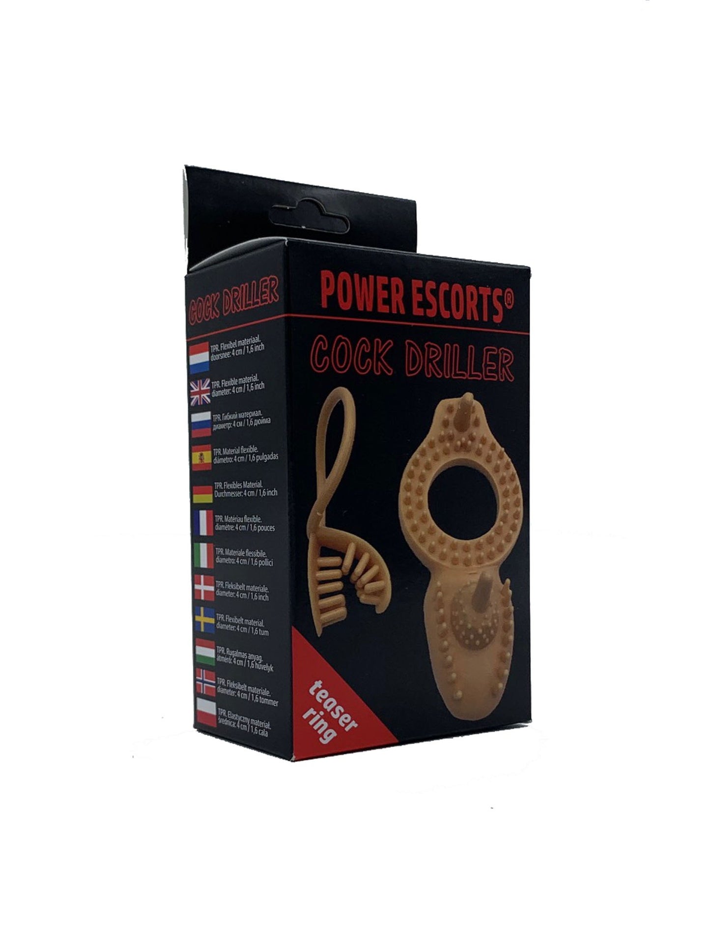 Power Escorts - BR238 - Cock Driller - Cockring Teaser Ring - Ultra Flexibile
