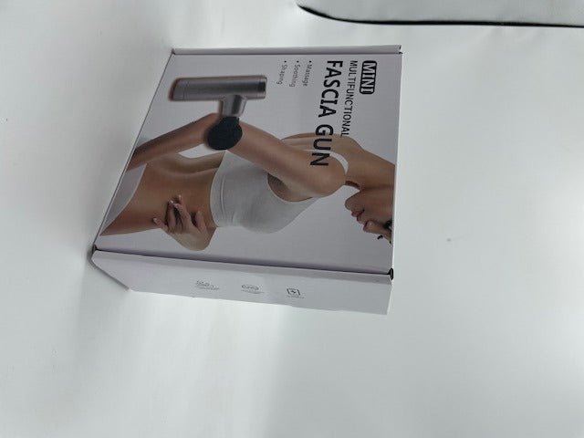Power Escorts - FG01 - Powerfull - Fascia Massage Gun - Mini Massage gun - Rechargeable - 1 extra exchangeable Intim part - must for horny female or male and must for all sports woman or man - extra Intim Attachment - ideal for sporters - Trendy Silver