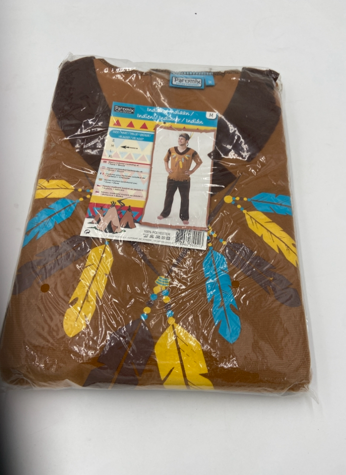 Sexy Native-Inspired Indian Roleplay Costume – Spicy Blouse & Pants Set - Size M