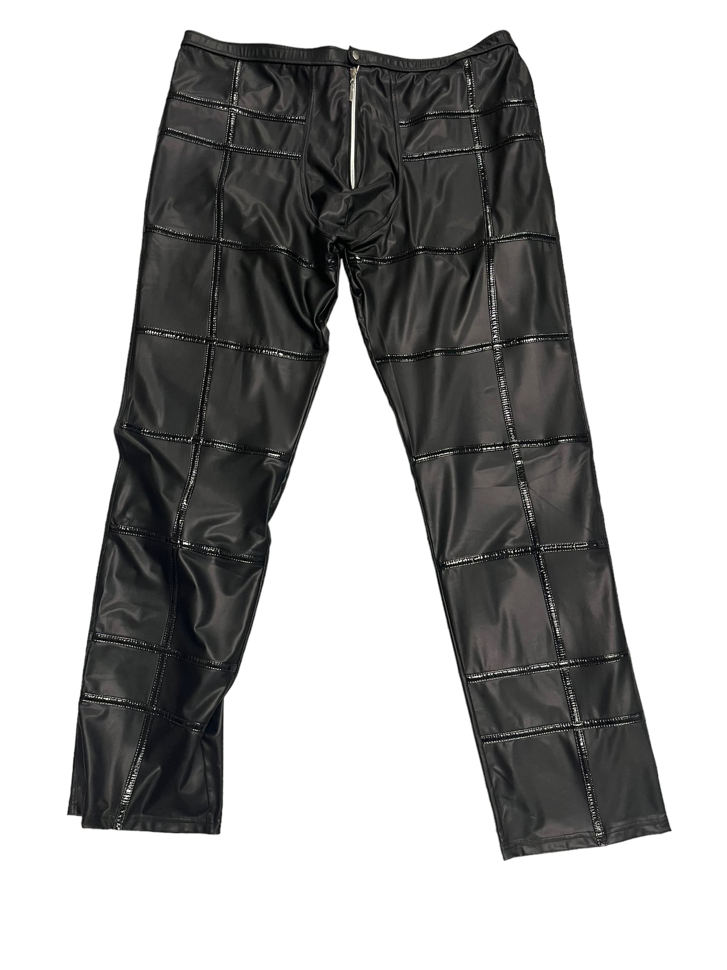 Noir Handmade - LL106 - Black Long Pants With Black Stripes - Size 52
