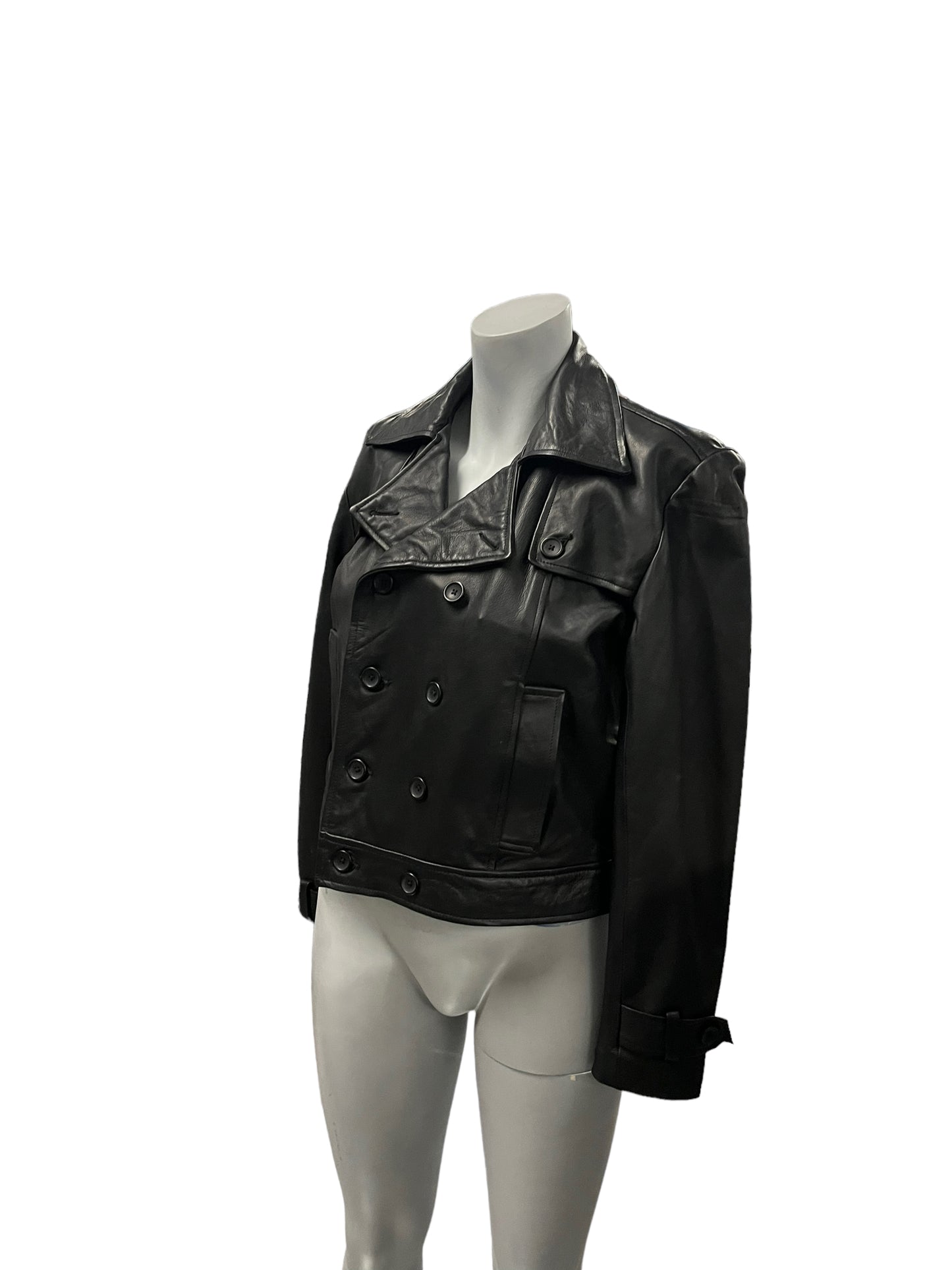 Fashion World - LL155 - Black Leather Jacket