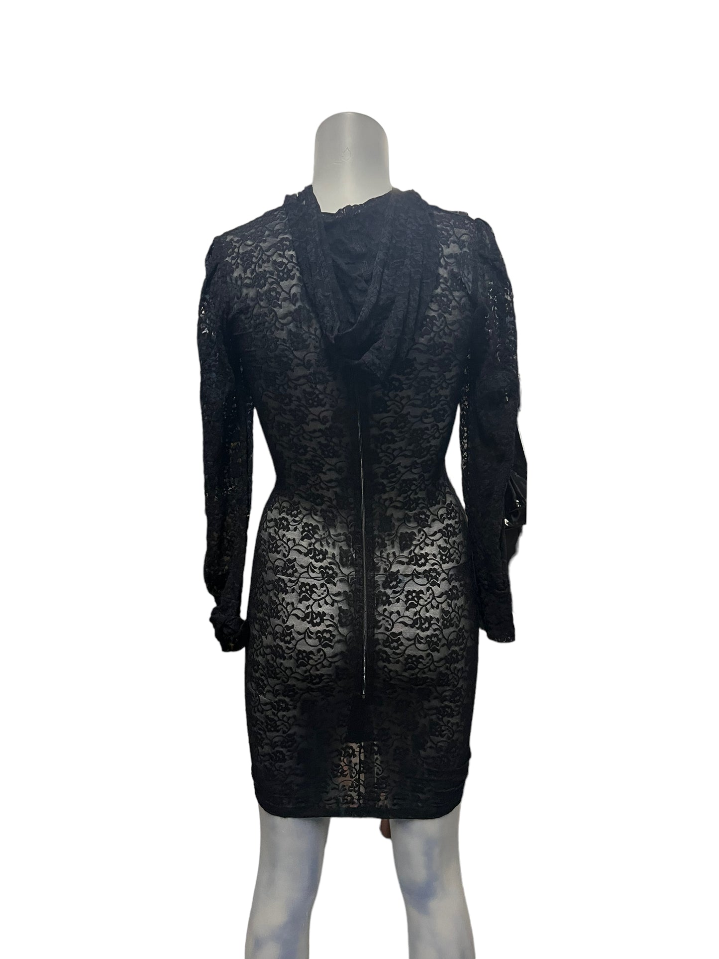 Peter Domenie - LL29 - Sexy Sheer Black Dress - Size XXS