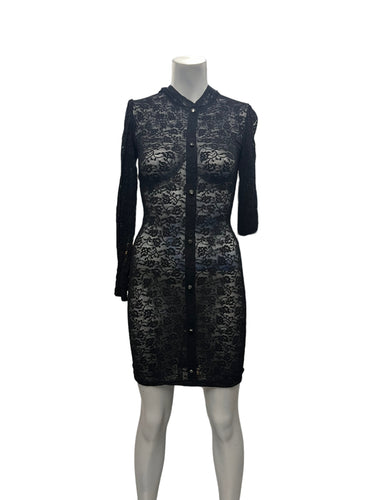 Peter Domenie - LL29 - Sexy Sheer Black Dress - Size XXS
