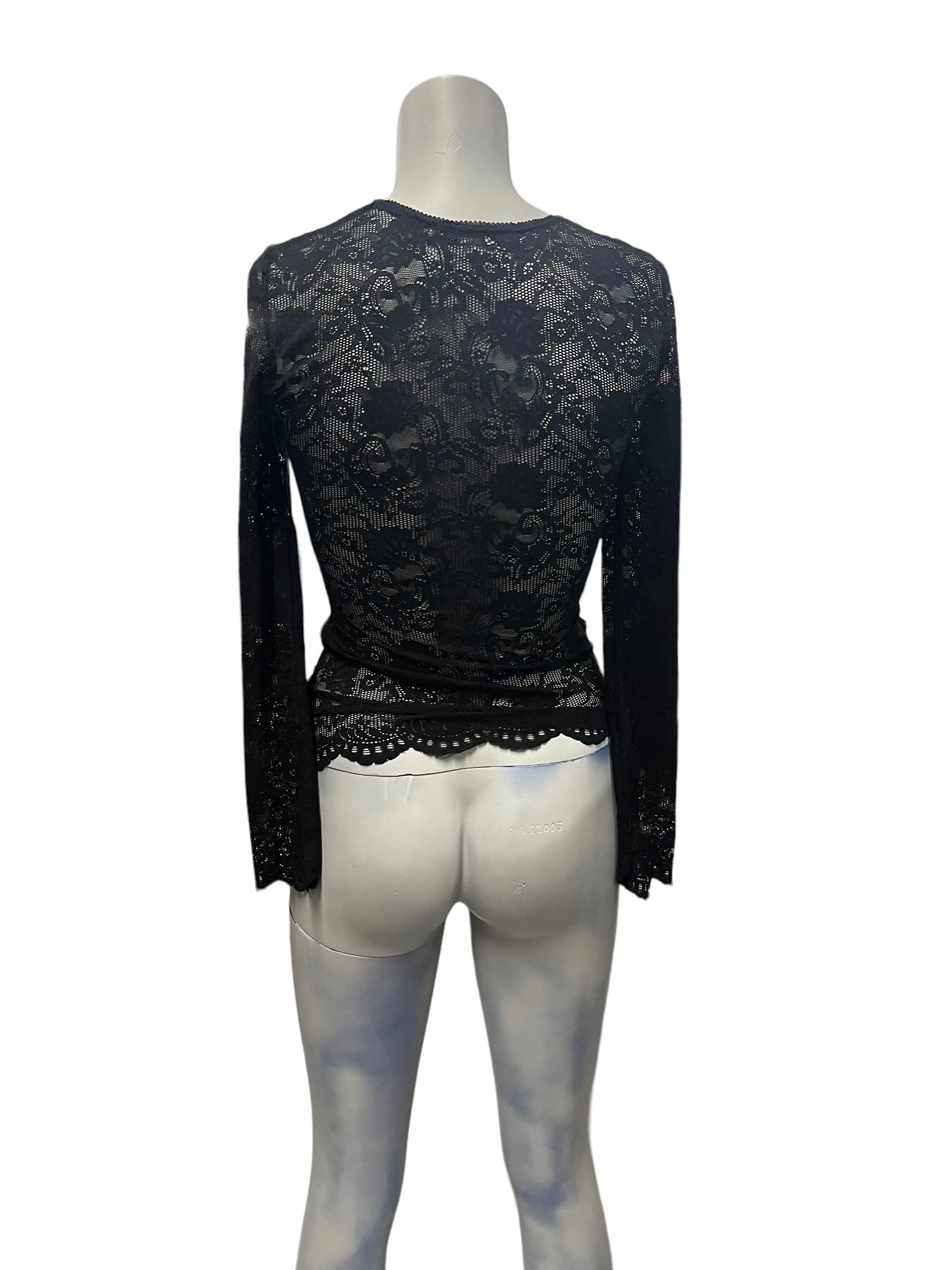 Peter Domenie - LL31 - Black Shirt with Patterns - Size XS