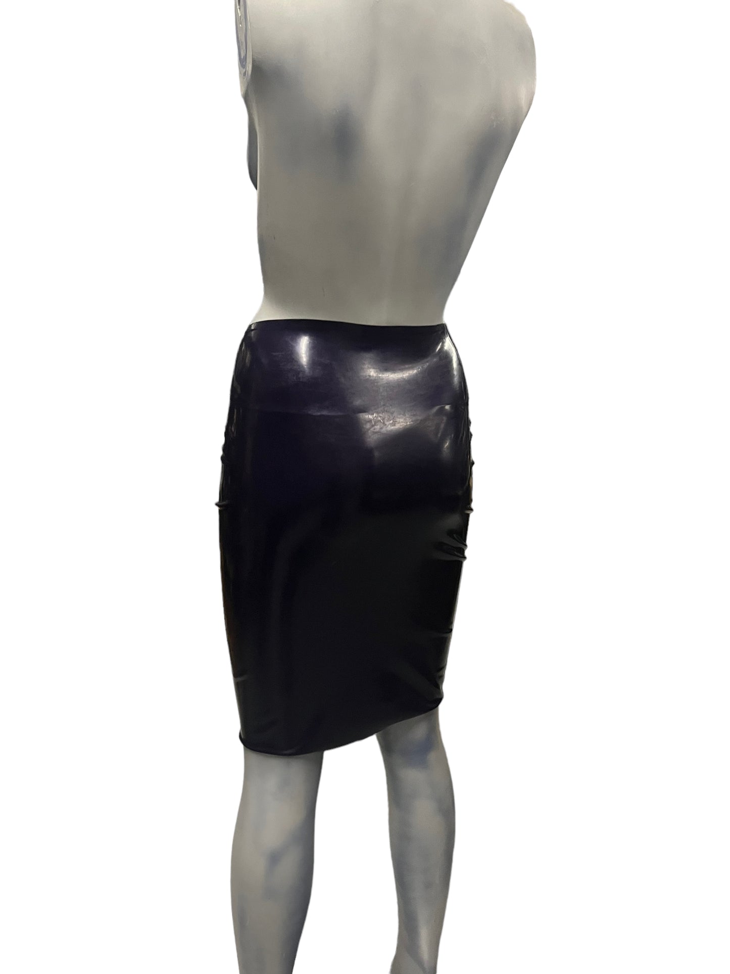 LATEX101 - LL52 - Purple Latex Skirt - Size S