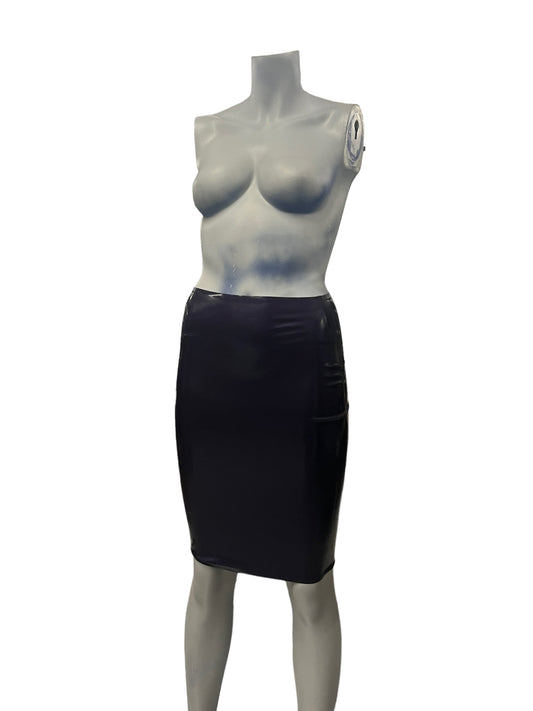 LATEX101 - LL52 - Purple Latex Skirt - Size S