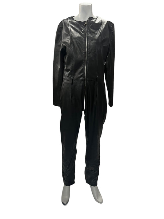 Fashion World - LL92 - Provocative Leather Suit With Shapes - Size XL