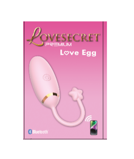 Lovesecret Premium - LS02 - Love Egg - App Controlled Couples Play - 9 Vibrations - Pink