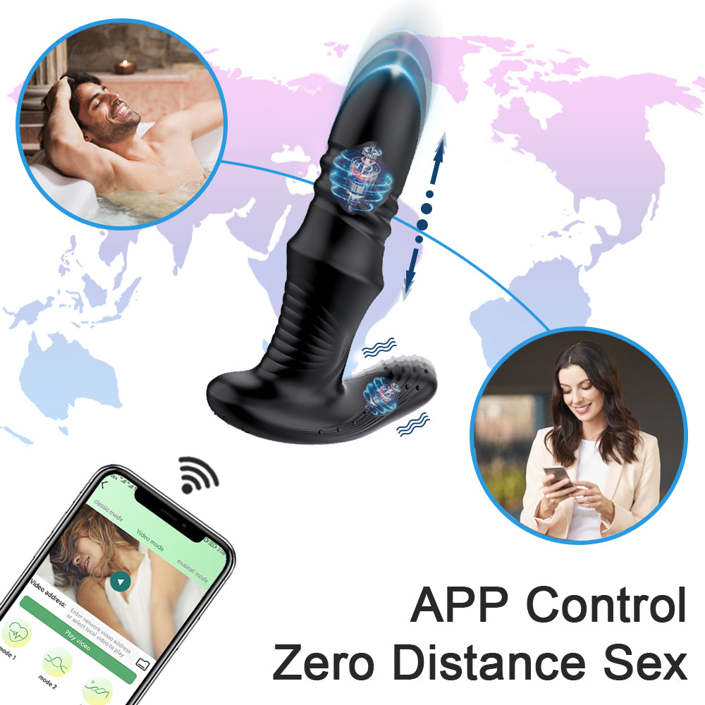 Lovesecret Premium Prostate Massager LS03 – App Controlled - Up & Down - 9 Thrusting / Vibration Modes