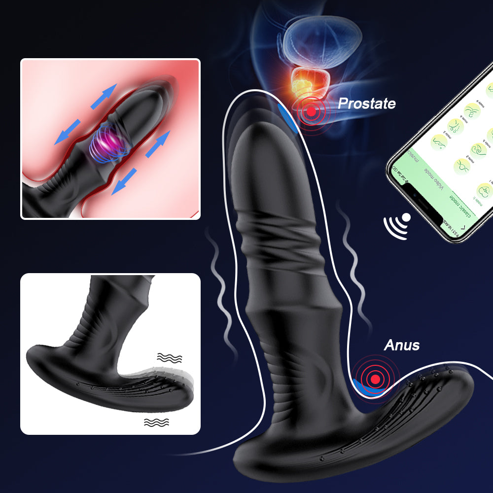 Lovesecret Premium Prostate Massager LS03 – App Controlled - Up & Down - 9 Thrusting / Vibration Modes