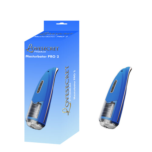 Lovesecret Premium - LS06 - Masturbator Pro 2 Blue - Mega Size Up/Down / Rotating - Rechargeable -
