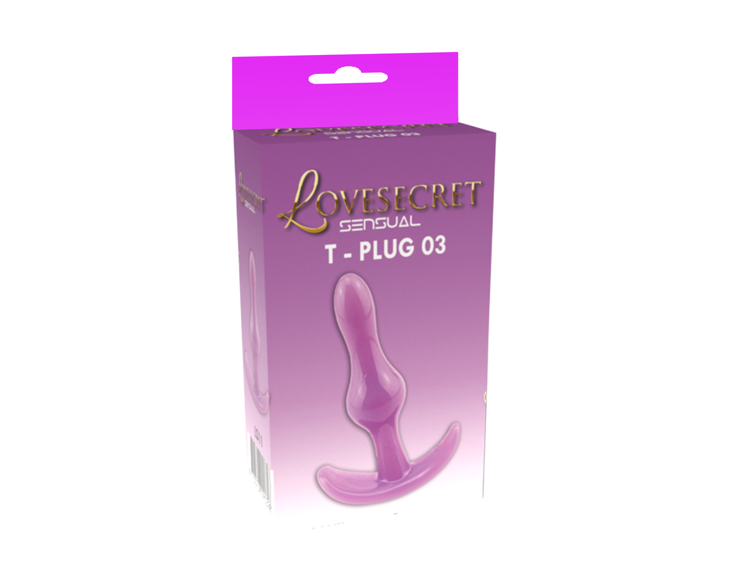 Lovesecret Sensual - LS11 - T-Plug 03 - Anal Plug Purple - 8,5 Cm / 3,5 Inch