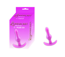 Lovesecret Sensual - LS11 - T-Plug 03 - Anal Plug Purple - 8,5 Cm / 3,5 Inch