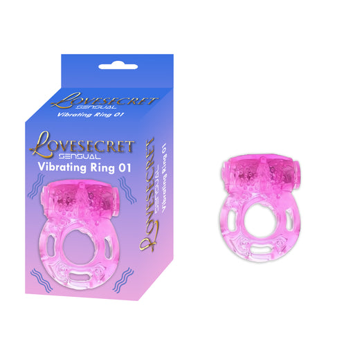 Lovesecret Sensual - LS12 - Vibrating Ring 01 - Pink Cockring