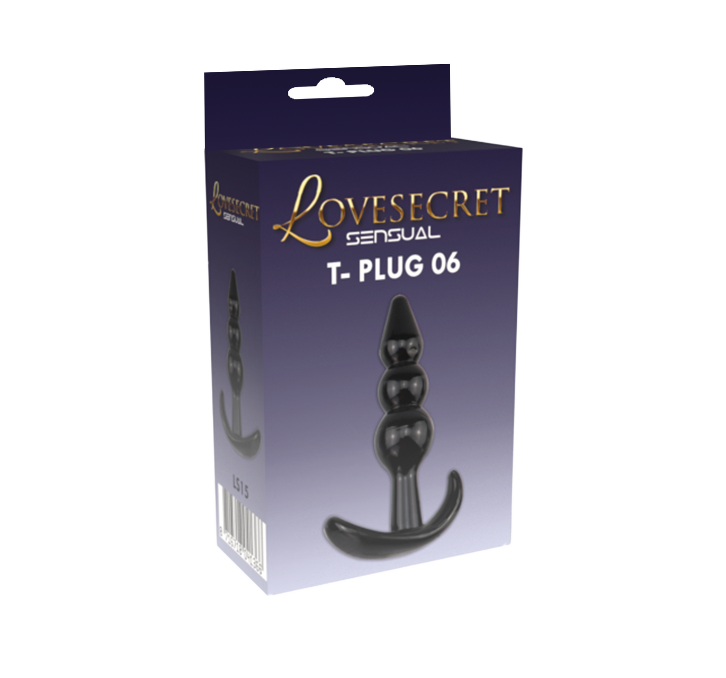 Lovesecret Sensual - LS15 - T-Plug 06 Black - Anal Plug 9.3 cm / 3.9 inch