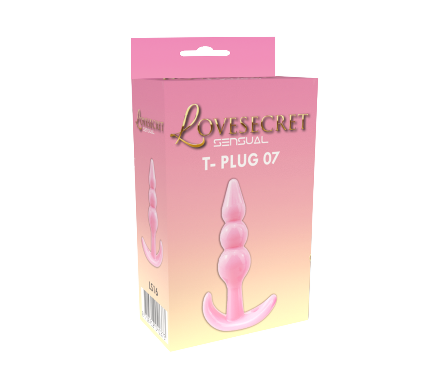 Lovesecret Sensual - LS16 - T-Plug 07 Pink - Anal Plug 9.3 cm / 3.9 inch