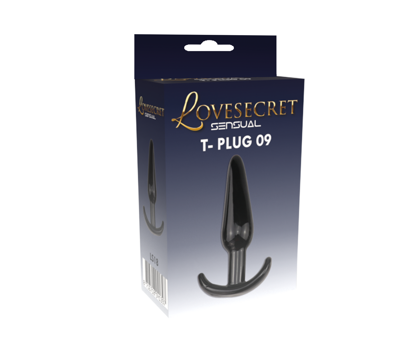 Lovesecret - LS18 - T-Plug 09 - Anal Plug Black - 12,3 CM / 4,8 Inch