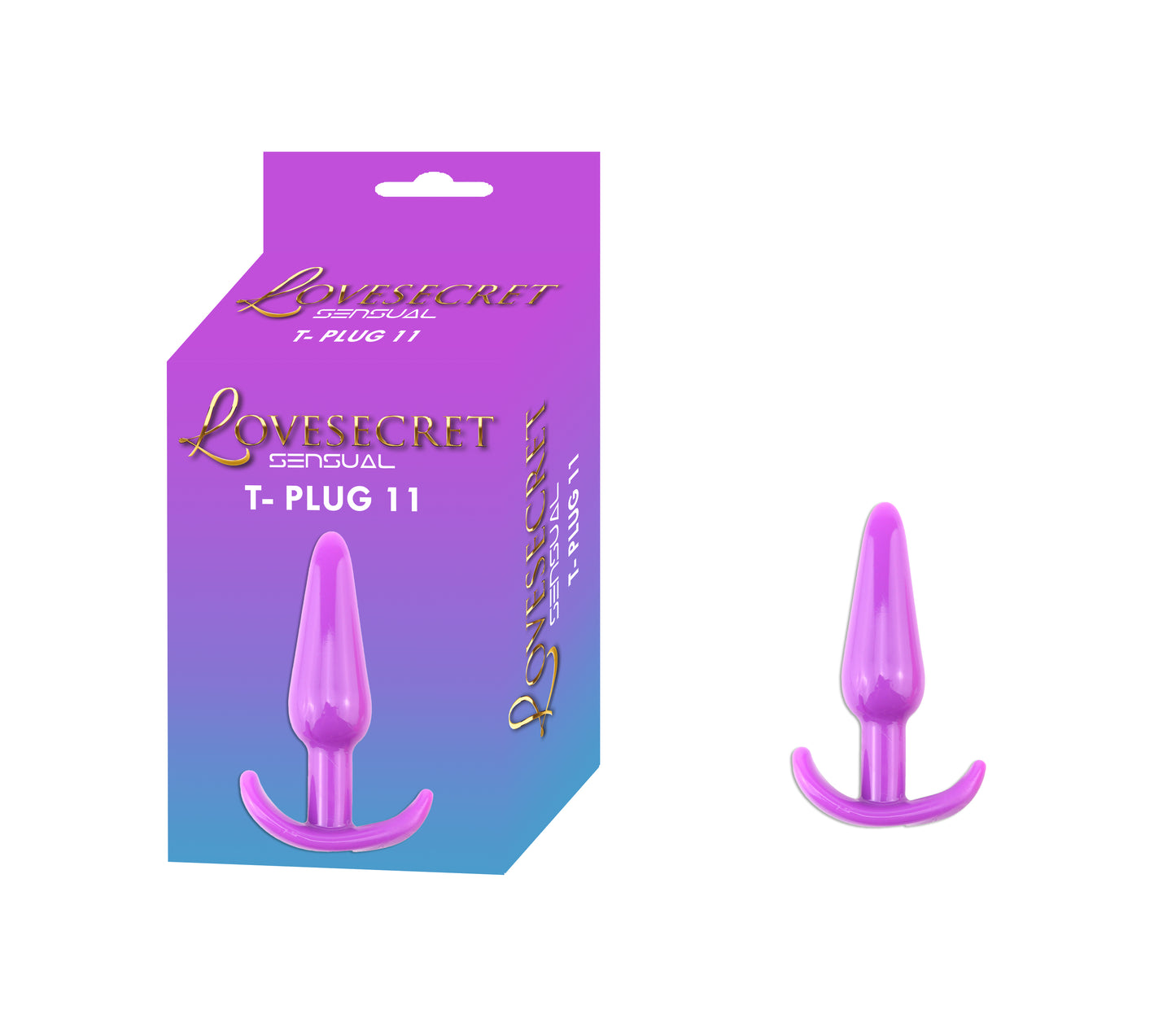 Lovesecret Sensual - LS20 - T-Plug 11 - Anal Plug Purple - 12,3 CM / 4,8 Inch