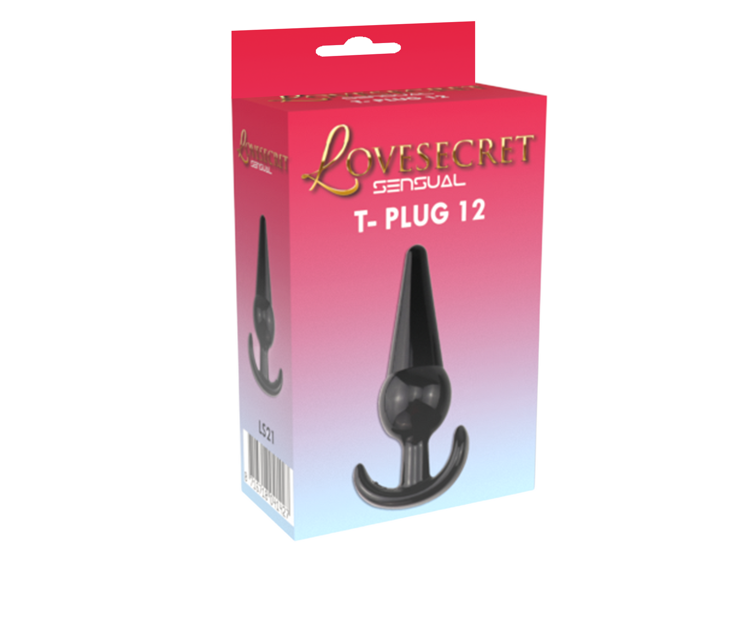 Lovesecret Sensual - LS21 - T-Plug 12 Black - 12.6 cm / 4.9 inch
