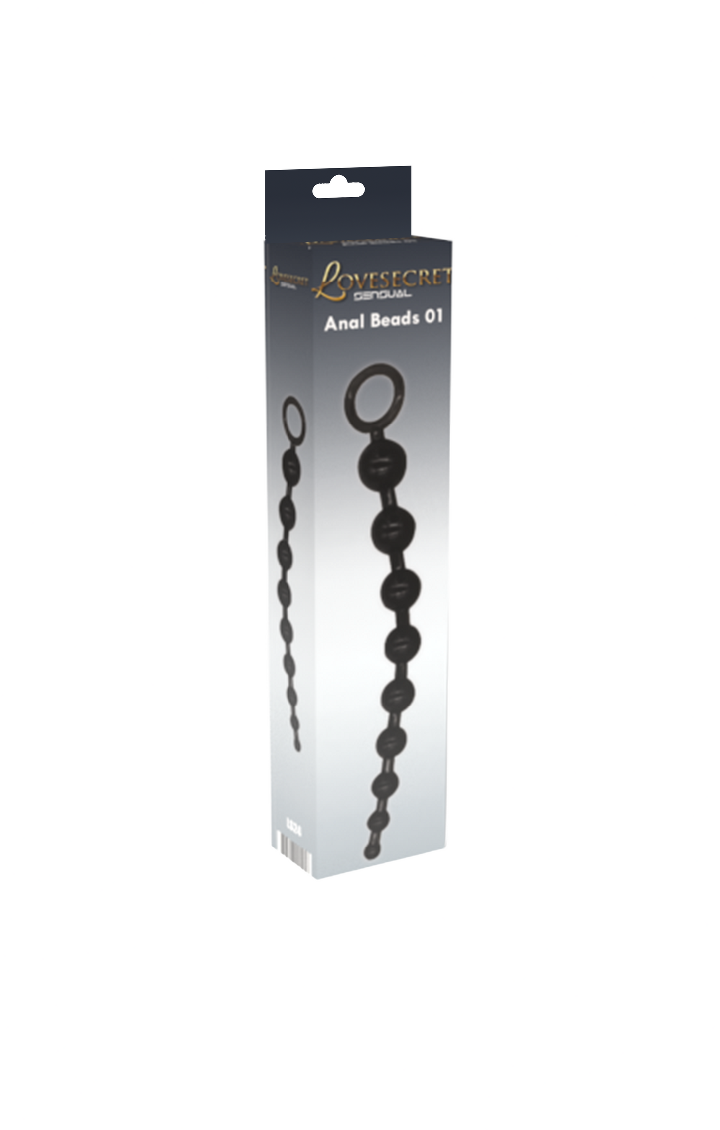 Lovesecret Sensual - LS24 - Anal Beads Black - 30 cm / 11.8 inch, Max Ø 3.5 cm / 1.4 inch
