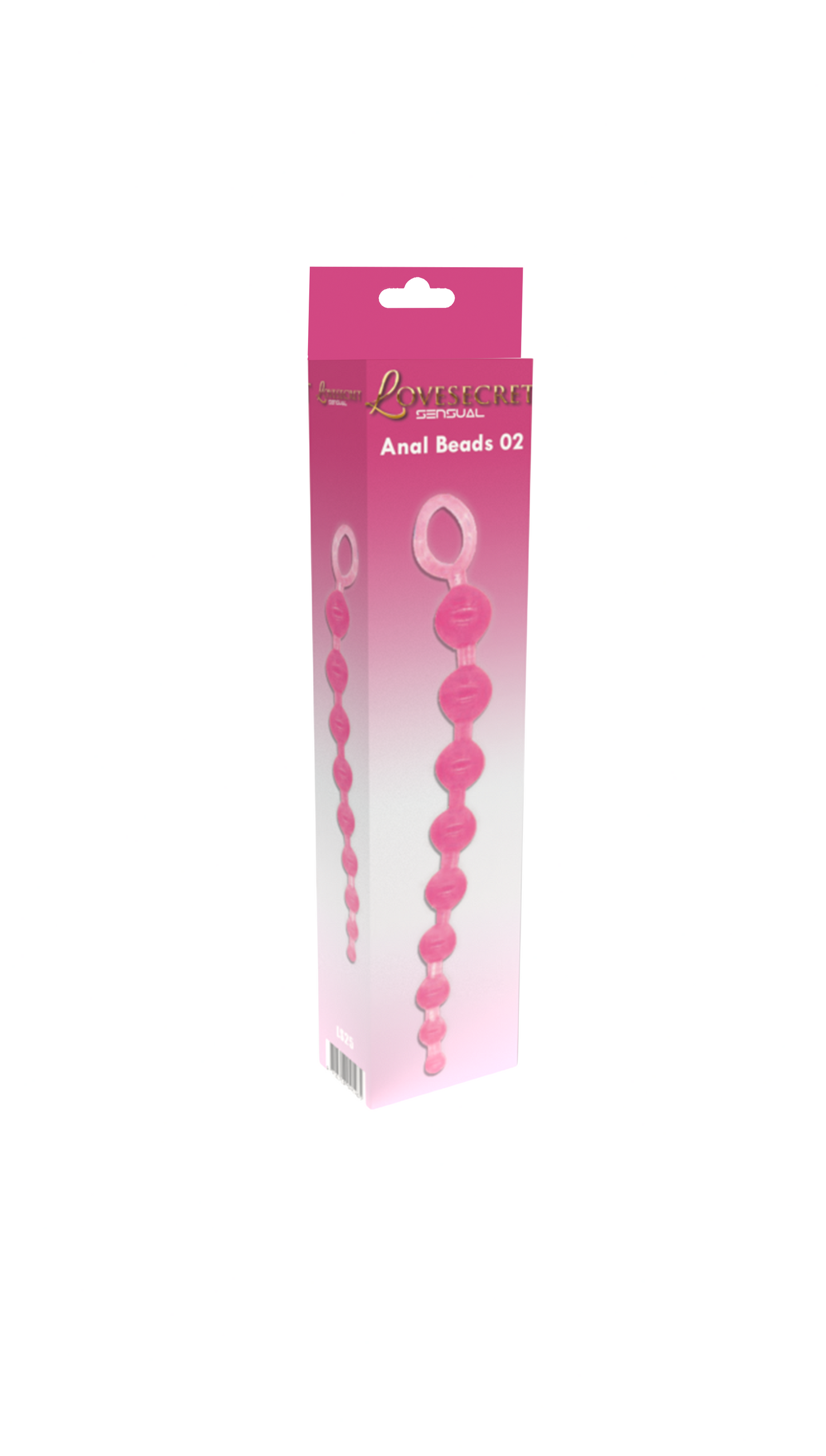 Lovesecret Sensual - LS25 - Anal Beads Pink - 30 cm / 11.8 inch, Max Ø 3.5 cm / 1.4 inch