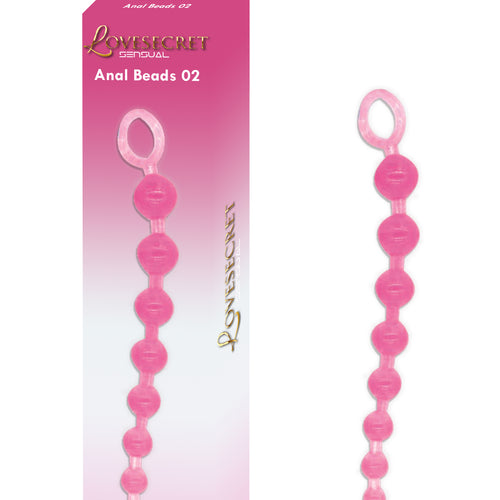 Lovesecret Sensual - LS25 - Anal Beads Pink - 30 cm / 11.8 inch, Max Ø 3.5 cm / 1.4 inch