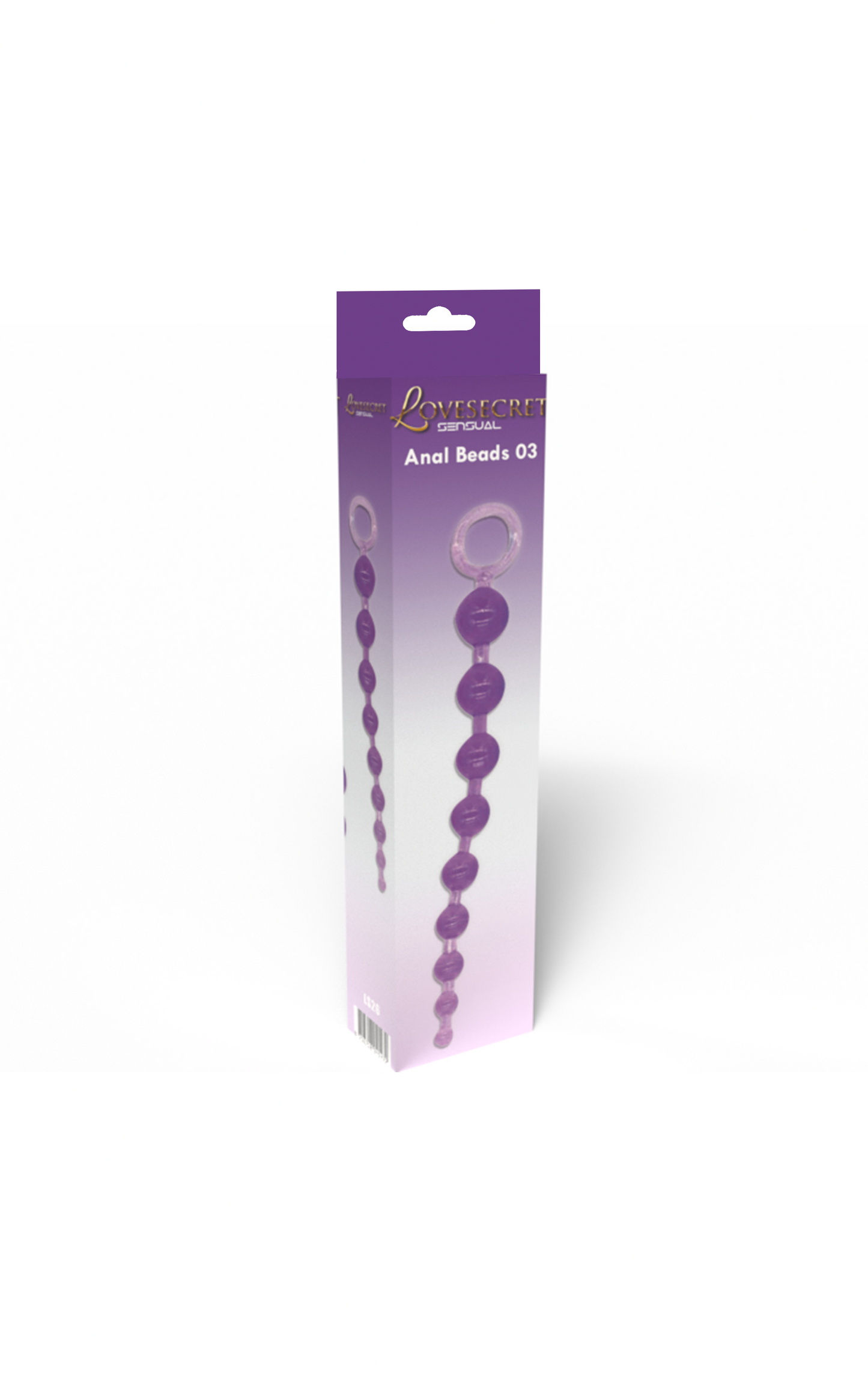 Lovesecret Sensual - LS26 - Anal Beads Purple - 30 cm / 11.8 inch, Max Ø 3.5 cm / 1.4 inch
