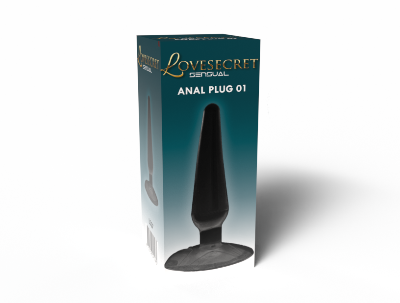 Lovesecret Sensual - LS27 - Anal Plug 01 Black - Suction Cup - 11 Cm / 4,3 Inch