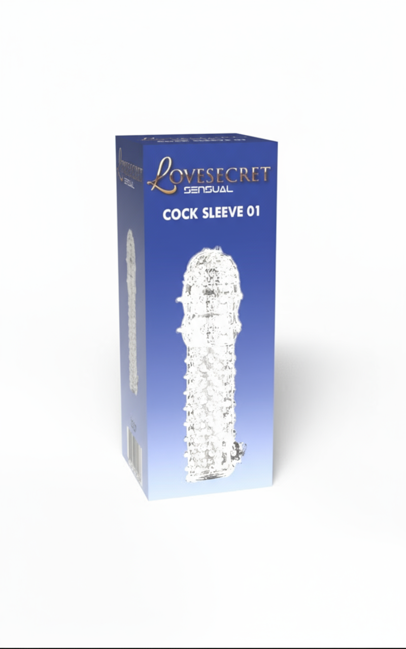 Lovesecret Sensual - LS37 - Cock Sleeve 01 - Clear Penis Sleeve Ribbed - Length 12,5 CM/ 4.9 Inch