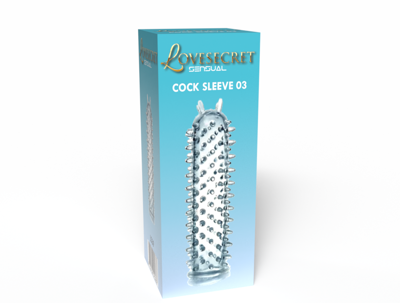 Lovesecret Sensual - LS39 - Cock Sleeve 03 - Clear Penis Sleeve Ribbed - Length 12,5 CM/ 4.9 Inch