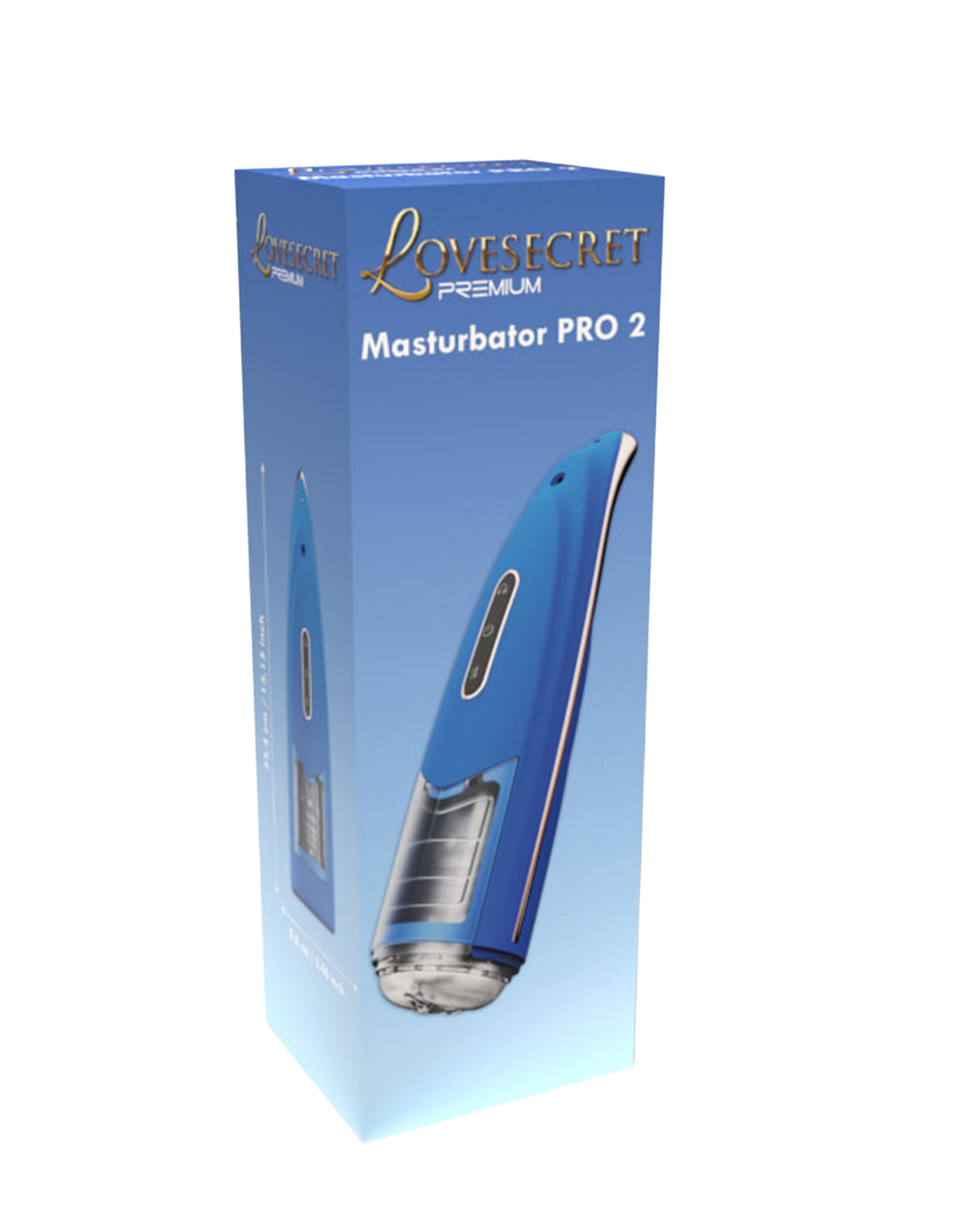 Lovesecret Premium - LS06 - Masturbator Pro 2 Blue - Mega Size Up/Down / Rotating - Rechargeable -
