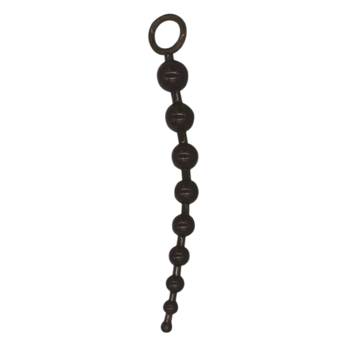 Lovesecret Sensual - LS24 - Anal Beads Black - 30 cm / 11.8 inch, Max Ø 3.5 cm / 1.4 inch