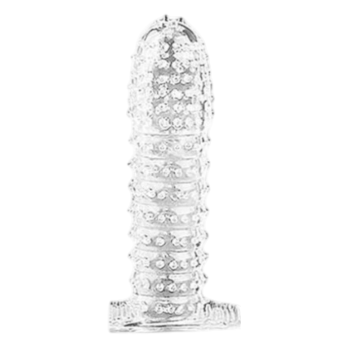 Lovesecret Sensual - LS38 - Cock Sleeve 02 - Clear Penis Sleeve Ribbed - Length 12,5 CM/ 4.9 Inch
