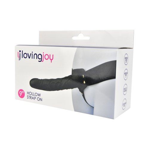 Loving Joy - N11681 - Big SIze 9 Inch Hollow Silicone Strap On - Length 22,8 CM