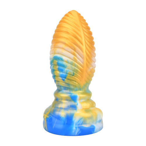 XXLTOYS Dragon Egg Dildo - N11769- Multi Colour Dildo  Gold / Blue / White Dildo - Fat Dia - Lenght  16,5 CM