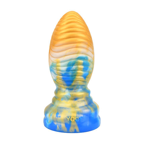 XXLTOYS Dragon Egg Dildo - N11769- Multi Colour Dildo  Gold / Blue / White Dildo - Fat Dia - Lenght  16,5 CM