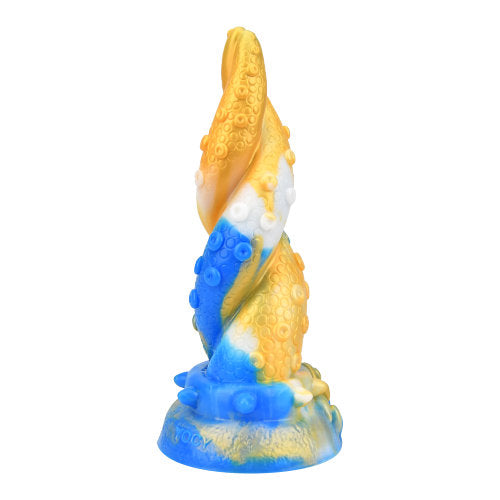 XXLTOYS Tentacle Dildo- N11773 - Multi Colour Dildo  Blue / Gold / White Dildo - Huge Length 19 CM