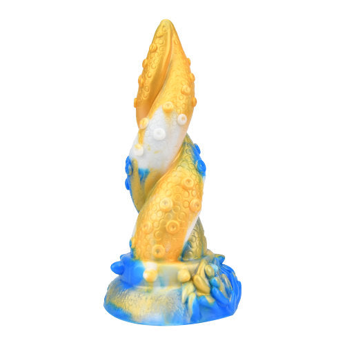 XXLTOYS Tentacle Dildo- N11773 - Multi Colour Dildo  Blue / Gold / White Dildo - Huge Length 19 CM