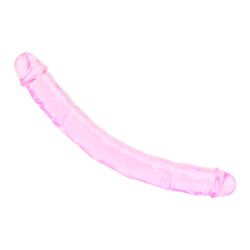 12 Inch Double Dildo Jelly Pink - 30 CM - N11949