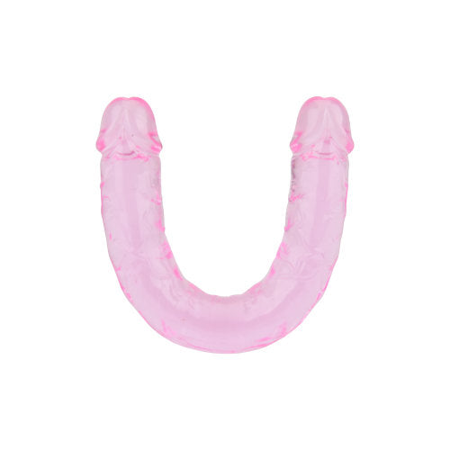 12 Inch Double Dildo Jelly Pink - 30 CM - N11949