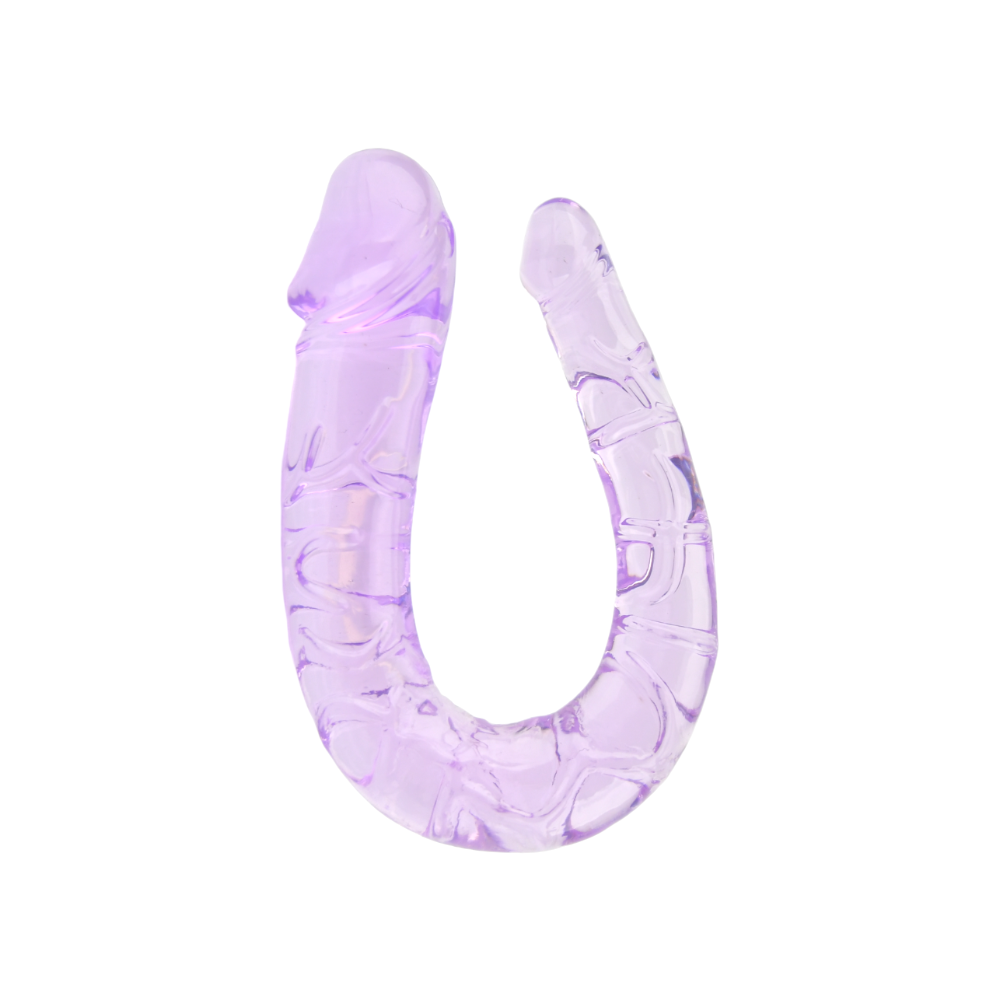 Loving Joy - Double Dildo Jelly Purple - 28 CM - N11952