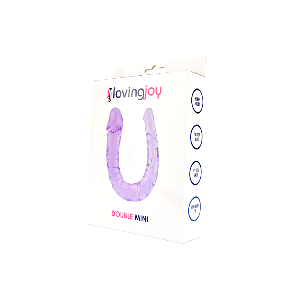 Loving Joy - Double Dildo Jelly Purple - 28 CM - N11952