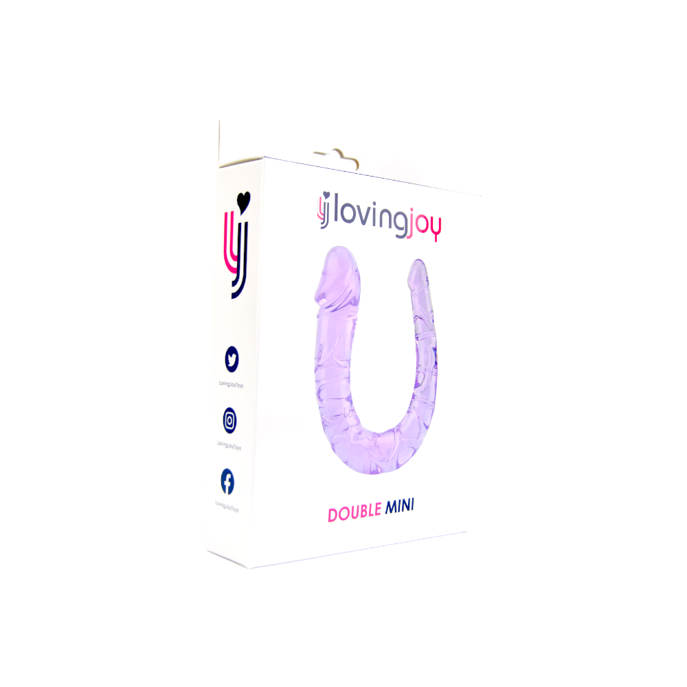 Loving Joy - Double Dildo Jelly Purple - 28 CM - N11952
