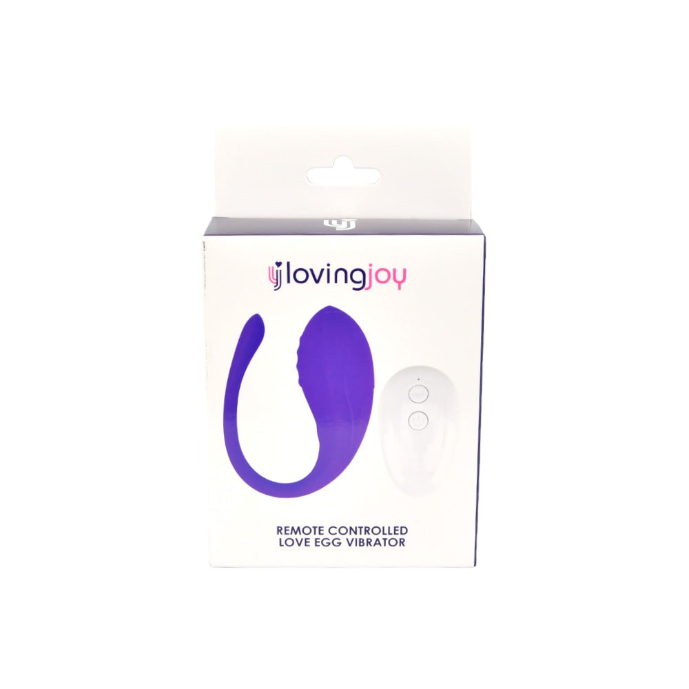 Remote Control Vibrating Love Egg - USB - Purple - N12022