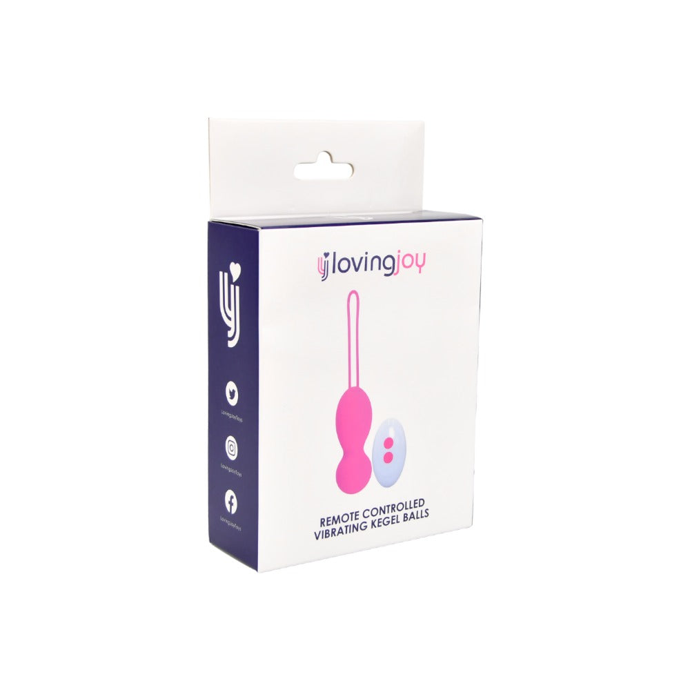 Remote Control Vibrating Kegal Balls - USB - Pink - N12023