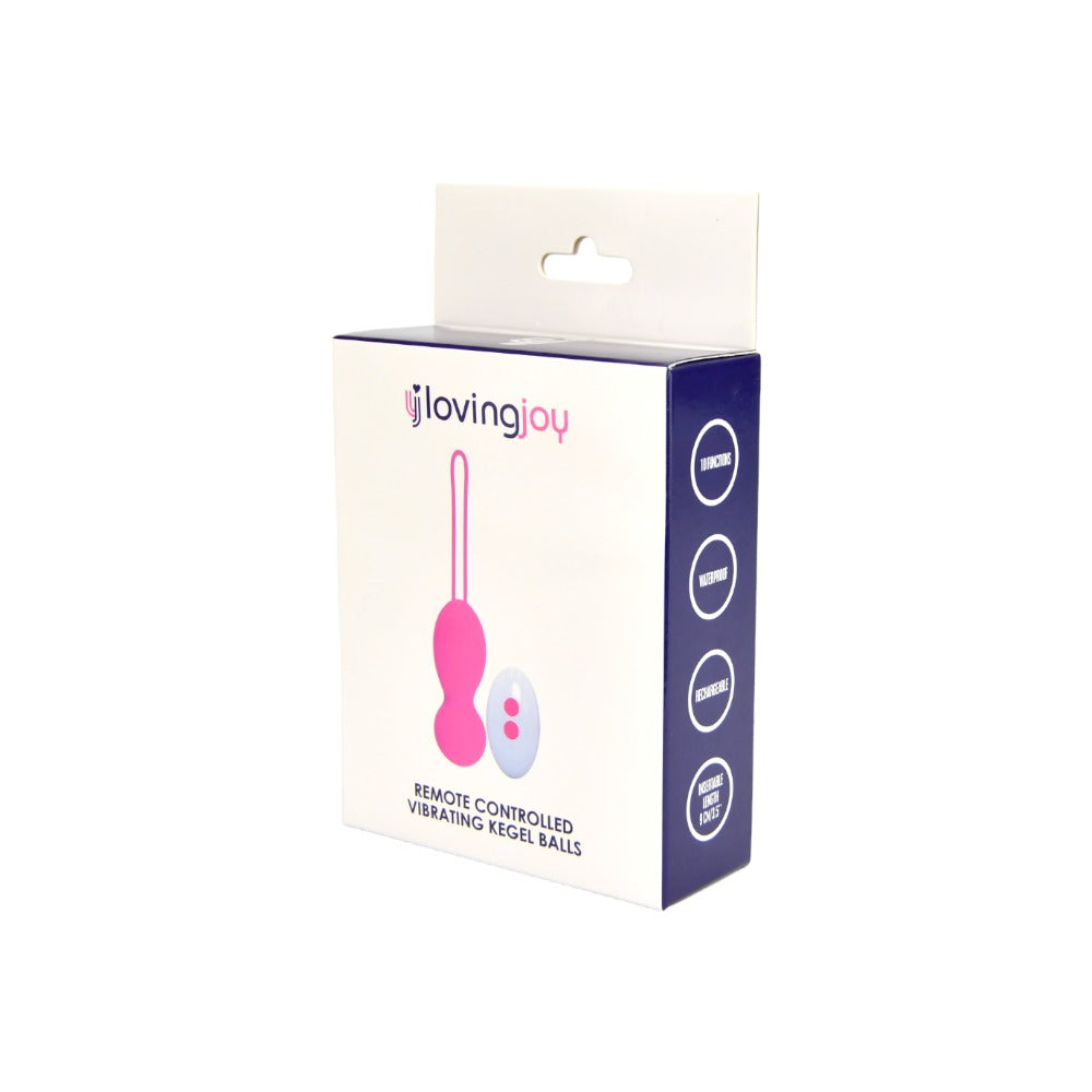 Remote Control Vibrating Kegal Balls - USB - Pink - N12023