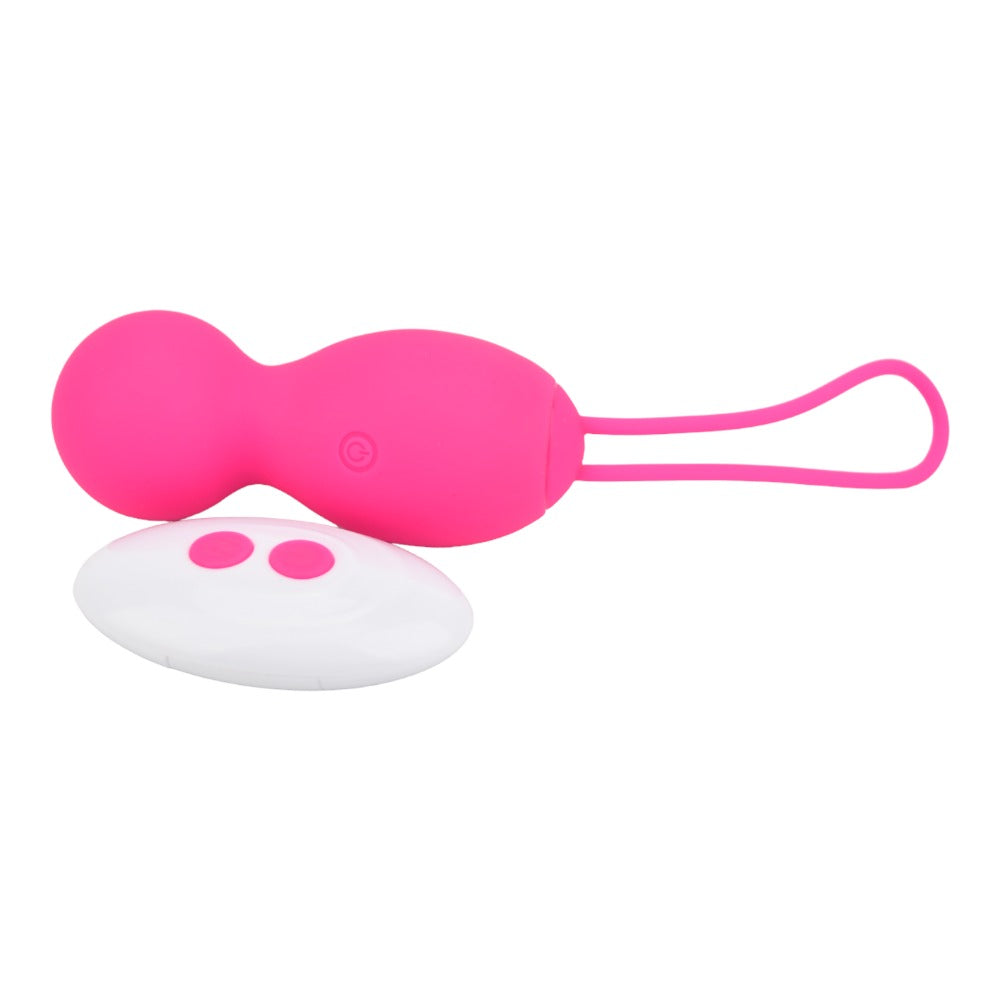 Remote Control Vibrating Kegal Balls - USB - Pink - N12023