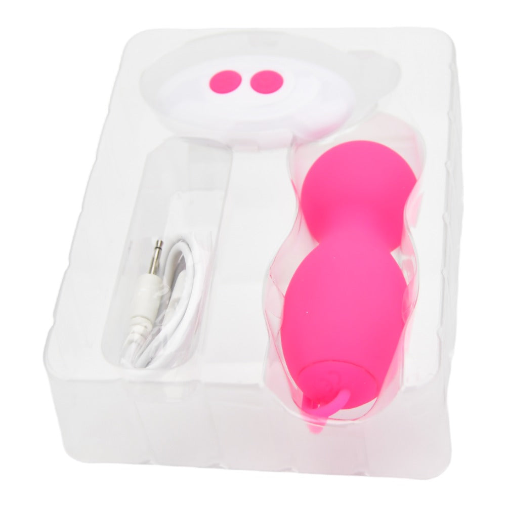 Remote Control Vibrating Kegal Balls - USB - Pink - N12023
