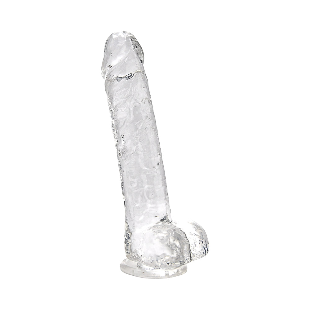 Loving Joy - 8 Inch Insertable Clear Realistic Dildo With Balls - 21,5 CM - N12187