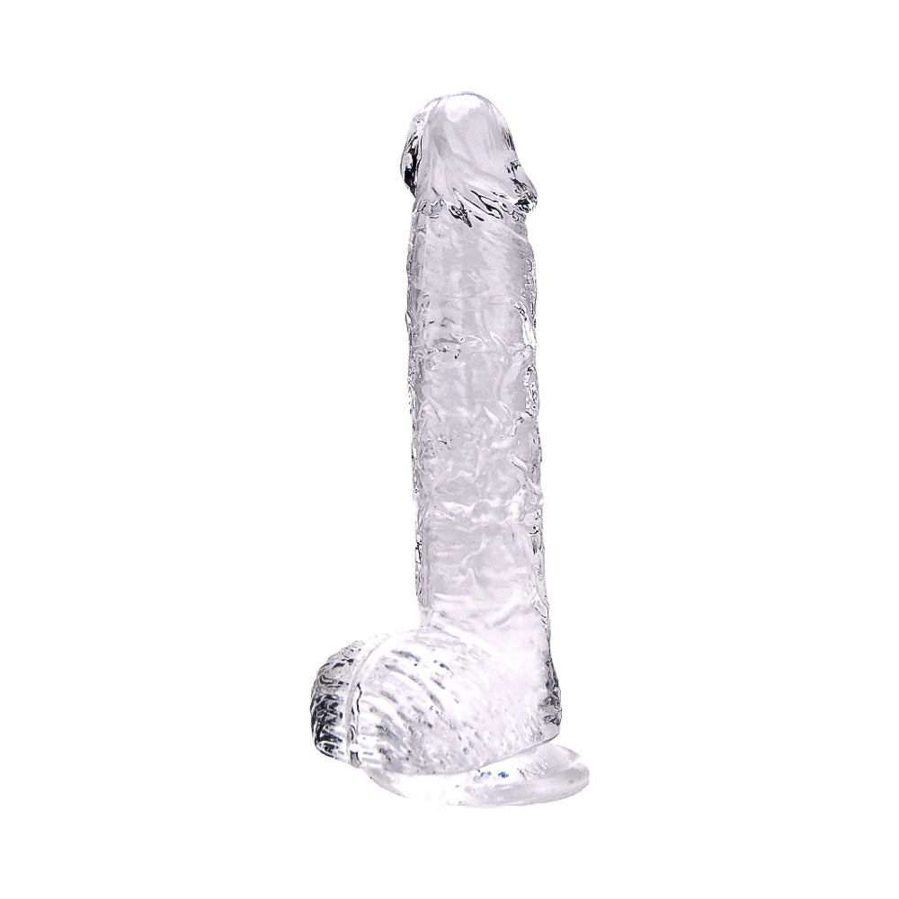 9 Inch Insertable Clear Realistic Dildo With Balls - 24 CM - N12188